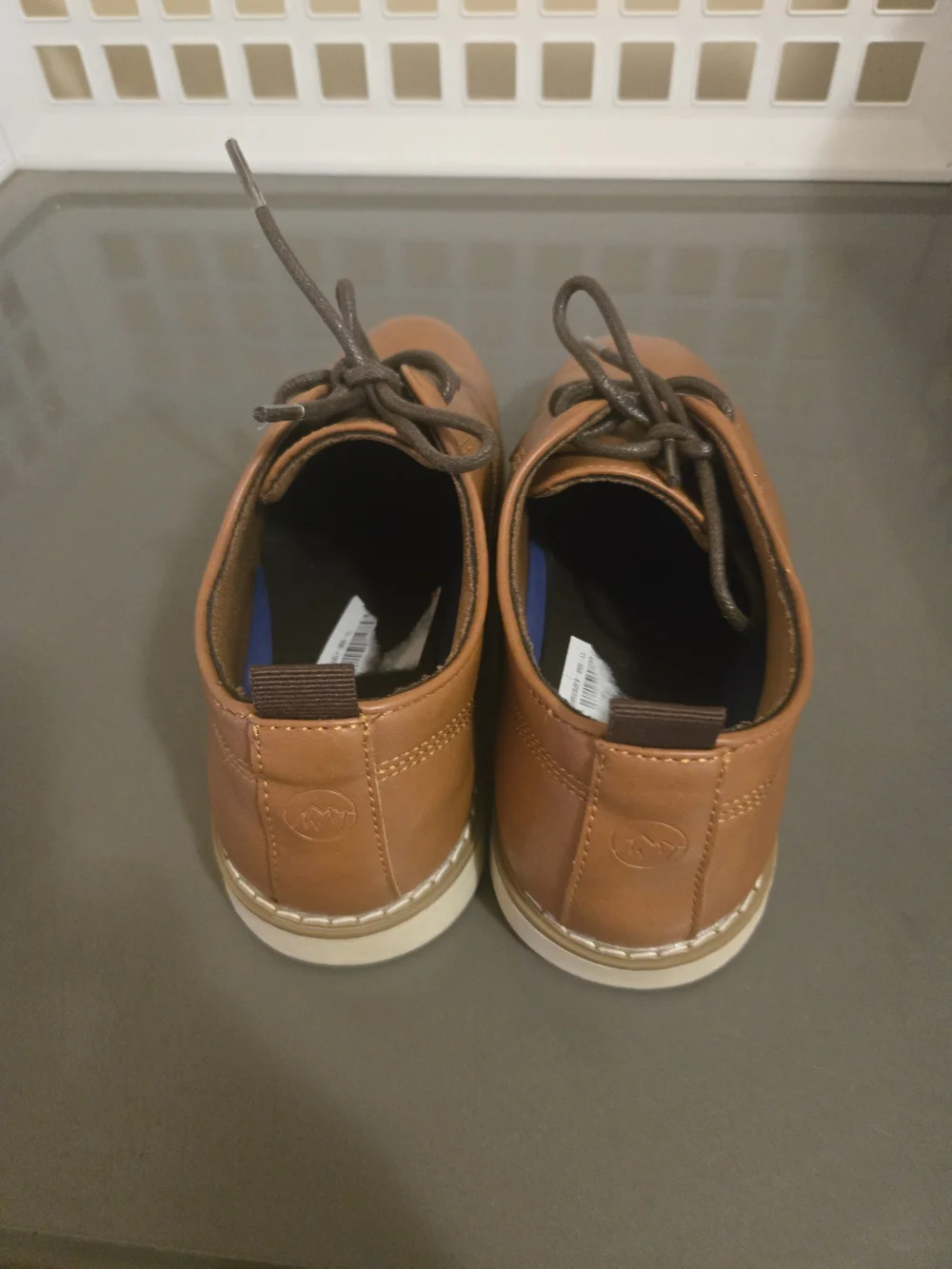 Big Boys Casual Brown Lace-Up Shoes - Classic Everyday Style